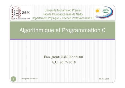 Algorithmique Et Programmation ENC 的图像结果