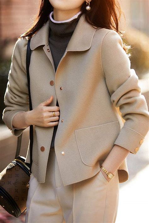 Stand Collar Side Pocket Melton Coat - 3 Colors Available – liwisi