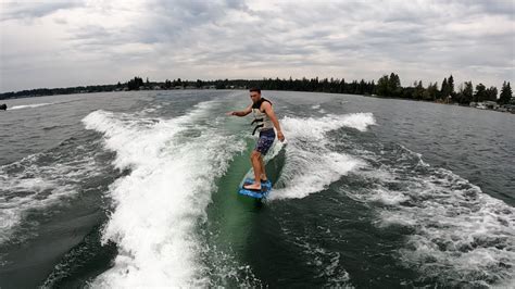 Wakeboarding Behind Boat