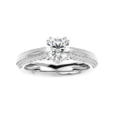 Buy Elegans Moissanite Engagement Ring Design | Cutiefy