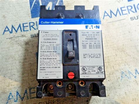 Cutler hammer Eaton FS340015A 15 Amp 3 P 480V FS F | Ubuy India