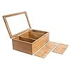 White Whale you think, we bring Wooden Tea Box Storage Organizer Taller ...