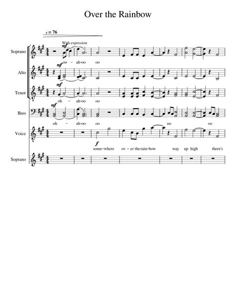 Image result for Singing Over the Rainbow Tutorial