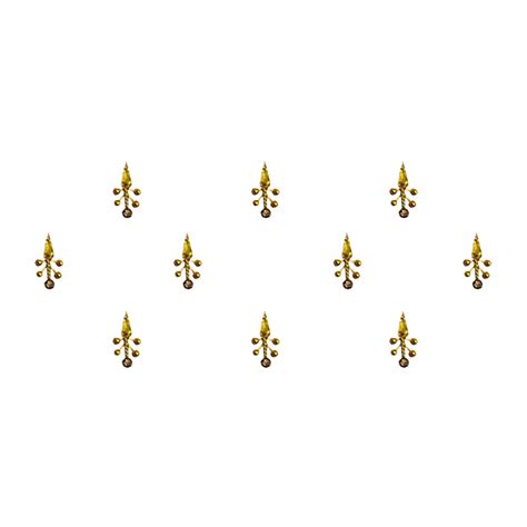 Comet Busters Fancy Golden Bindi (9mm)(BIN881)