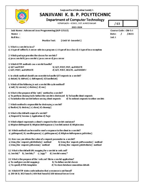 Set1question-2 - Know programing - Sanjivani Rural Education Society’s ...