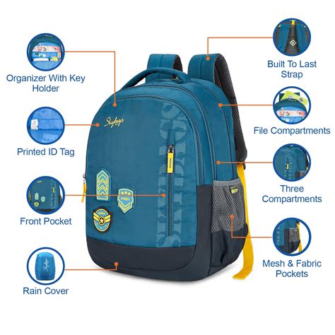 Skybags New Stream 10 School Bp With Rc (H) Deep Blue