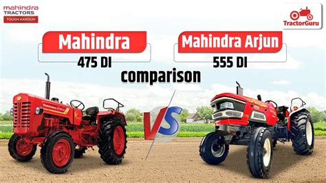 Mahindra Arjun 555 DI vs Mahindra 475 DI Full Comparison 2025