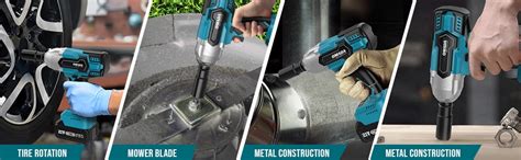 Buy Omada Power Tools 21V Brushless High Speed Cordless Impact Wrench ...