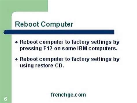 Image result for Restore Factory Settings