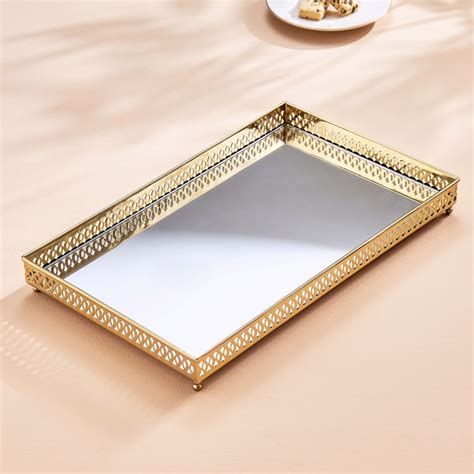Buy Hoovu Lauren Metal Decorative Mirror Tray from Home Centre at just ...