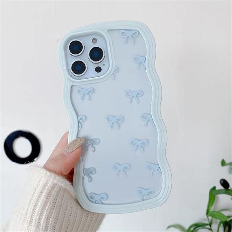 QLTYPRI Bow Case for iPhone 12/iPhone 12 Pro, Clear Cute Ribbon Bow ...