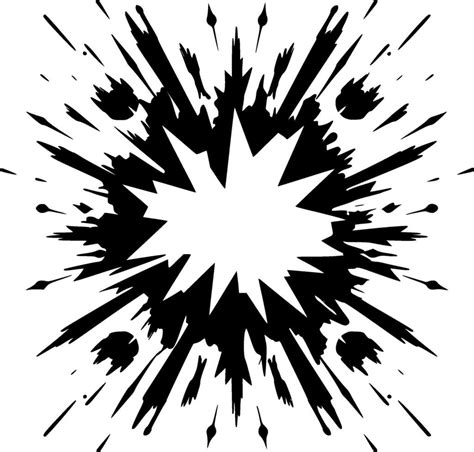 Explosion, Black and White illustration 47845409 Vector Art at Vecteezy