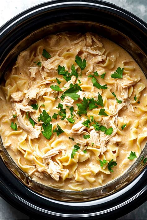 Chicken & Noodles Crock Pot Recipe