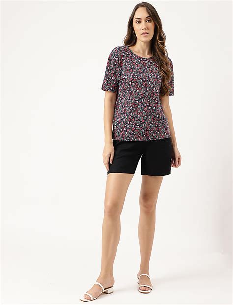 Buy Floral Printed T-Shirt at Marks & Spencer