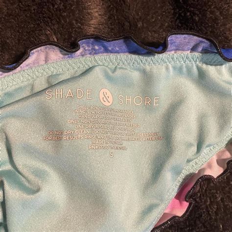 Shade & Shore striped bikini 🌈 bottoms: size s top:... - Depop