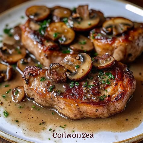 Bacon Mushroom Pork Chops | Recipe | Pork chops, Pork, Mushroom pork chops