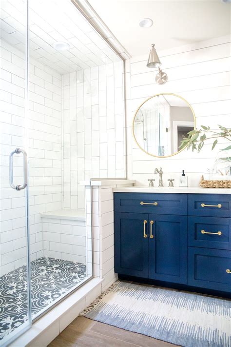 15 Awesome Tile Ideas for Your Bathroom | Cottage bathroom decor, Blue ...