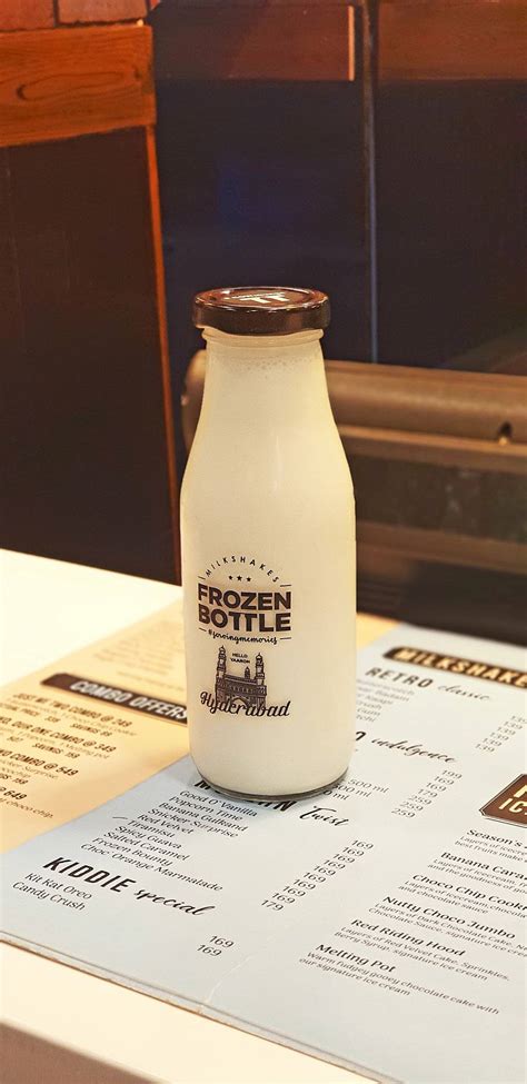 Menu at Frozen Bottle - Milkshakes, Desserts, and Ice Cream, Vijayawada