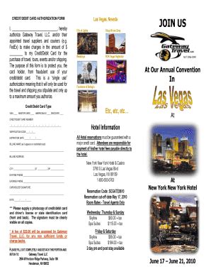 Fillable Online CREDITDEBIT CARD AUTHORIZATION FORM JOIN Las Fax Email ...