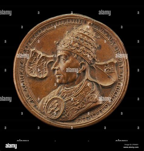 Coin bronze netherlandish pope pope adrian vi 16th century hi-res stock ...