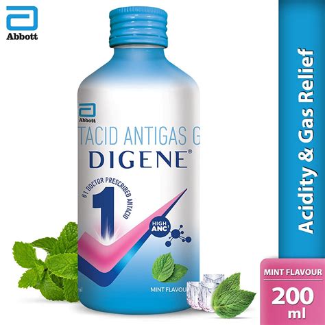 Digene Mint - Bottle of 200ml Antacid Antigas Gel : Amazon.in: Health ...