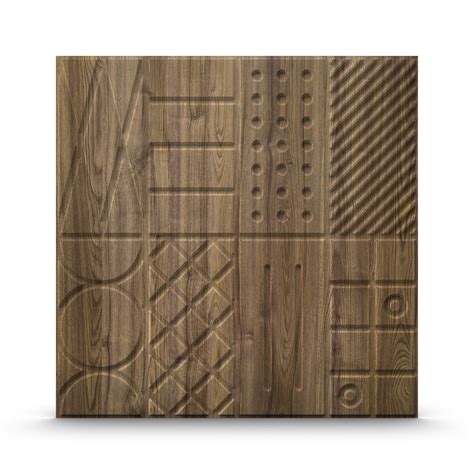 Buy Elevate Self-Adhesive 3D Wall Panel| Model TP-114 | Oak Wood ...