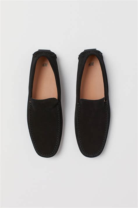 Suede moccasins - Black - Men | H&M IN