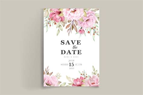 Pink floral invitation Images - Free Download on Freepik
