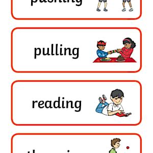 Verb Flashcards | Primary Resources