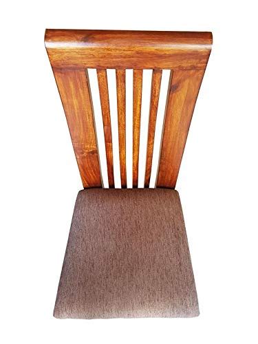 CIDEAZONE Solid wood upholstery Dining chair | Cafeteria seating ...