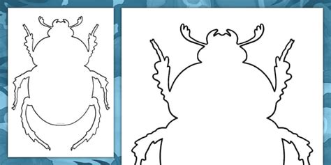 Dung Beetle Silhouettes | Template | Twinkl Originals | KS1