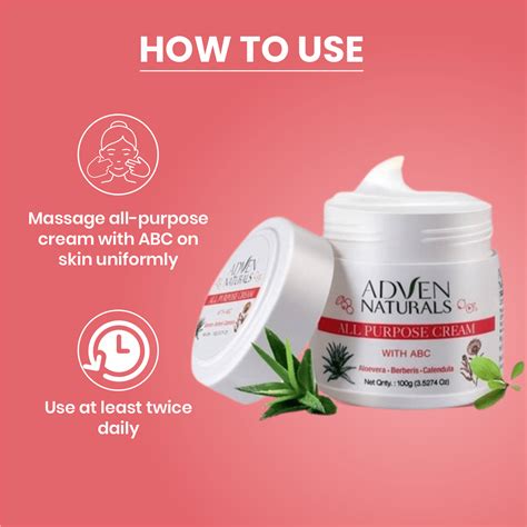 Adven Naturals All Purpose Cream with Aloe Vera, Berberis & Calendula