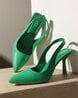 Buy Green Heeled Sandals for Women by GNIST Online | Ajio.com