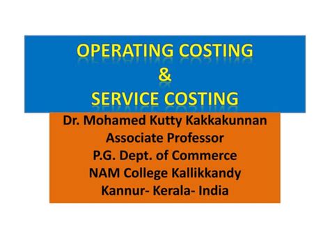 Image result for Operating Costing