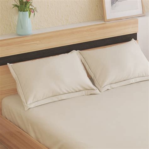 Buy Zepher Grid Cotton 300TC Jacquard 3pcs King Fitted Bedsheet Set ...