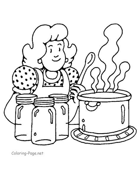 Image result for Cooking Coloring Pages