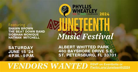 VENDOR / FOOD TRUCK OPPORTUNITY - The PWRTRC 2024 Juneteenth Music ...