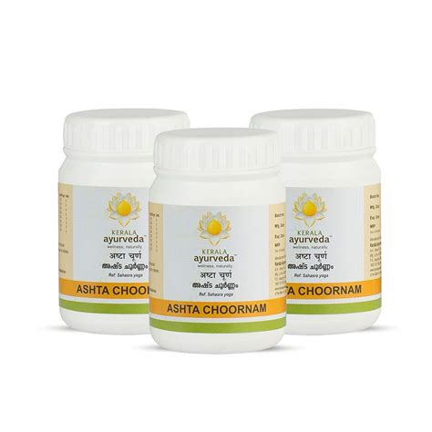 Buy Kerala Ayurveda Ashta Choornam(50 Gm) - Pack of 3 Online at Low ...