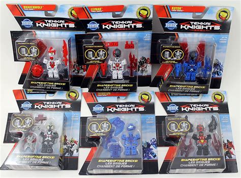 IONIX Tenkai Knights Figure Set of 6 - Bravenwolf, Kutor, Tributon, Rho ...