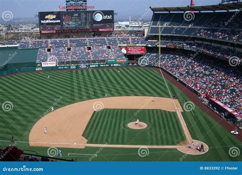 Los Angeles Angels Anaheim Stadium Editorial Photography - Image of ...