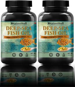 Naturewell Deep Sea Fish Oil Omega 3 - 120 Softgels, 1000 Mg(120N Blue ...