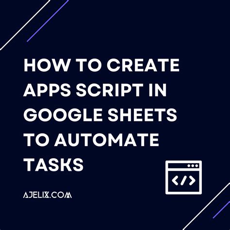 App Script Tutorial for Google Sheets 的图像结果