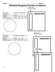 Image result for Plasmid Mapping Practice Problems