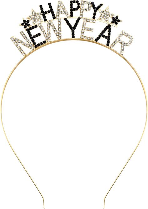 Amazon.com: Corabsar Happy New Year Headbands for Women - Rhinestone ...