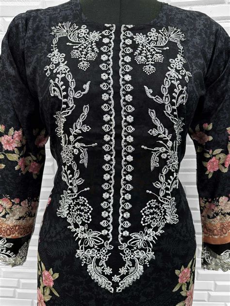 KIRDAAR DESIGN NO - 106 PURE COTTON MILL PRINT WITH PATCH PAKISTANI ...