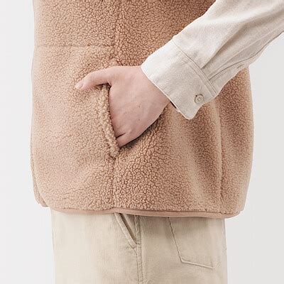 W's Boa fleece vest | MUJI