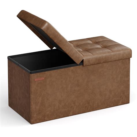 SONGMICS Storage Ottoman, Coffee Brown ULSF045K01 : Amazon.in: Home ...