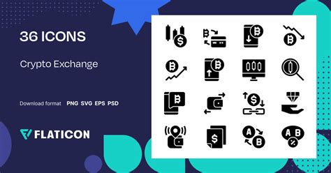 Crypto Exchange Icon Pack | Fill | 36 .SVG Icons