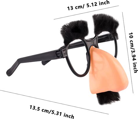 Amazon.com: Cagemoga 24 Pcs Funny Disguise Glasses with Big Nose ...