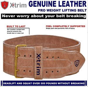 Xtrim LEATHER BELT BROWN Back / Lumbar Support - Buy Xtrim LEATHER BELT ...